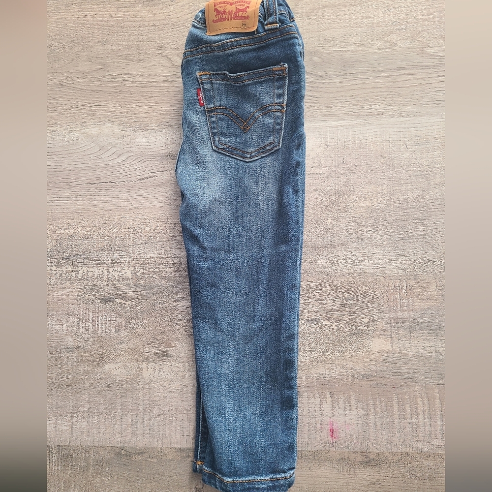 Levi's kids distressed skinny-cut jeans